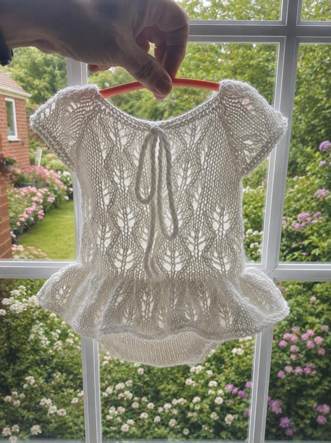 Angela romper and bonnet newborn