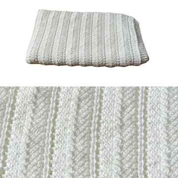 2 Baby Blankets, Lacy Lanes & Triangles