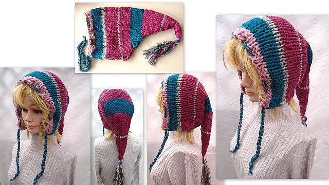 867 Long Tail Fairy Pixie Elf Hood