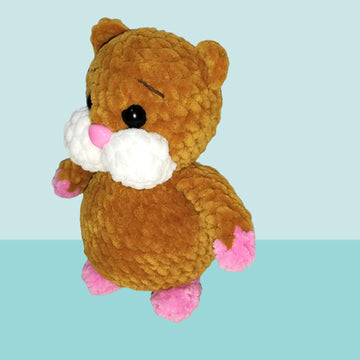 Toys hamster plush pattern, cute crochet pattern