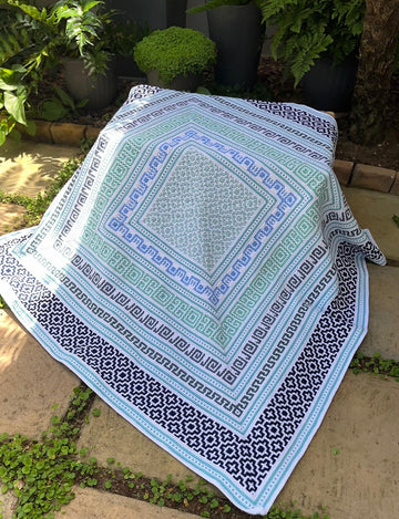 Aegean Ripple Mosaic Blanket