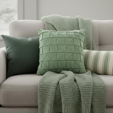 Geometric Squares Pillow Cover