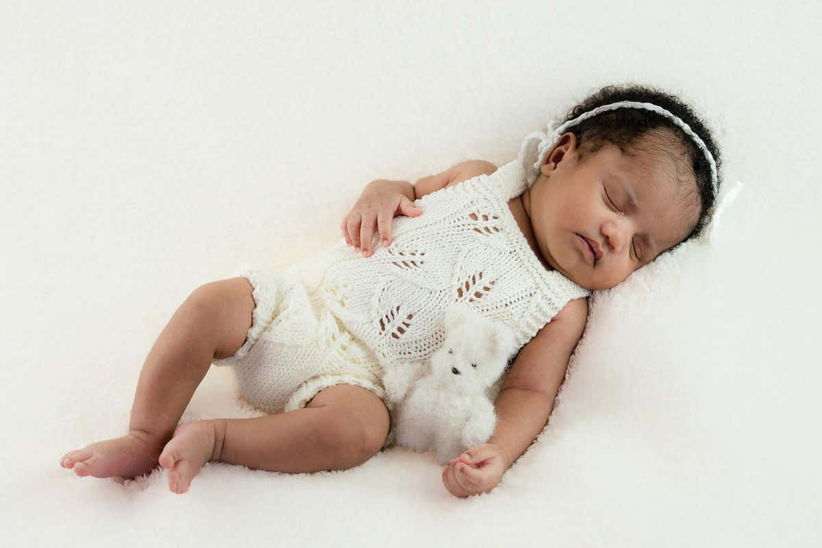 Lazy leaf romper and bonnet
