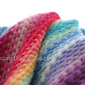 Rainbow Granny Stripe Blanket