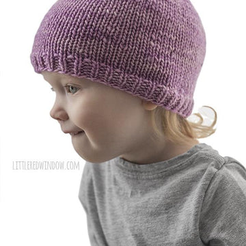 Easy Knit Flat Baby Hat