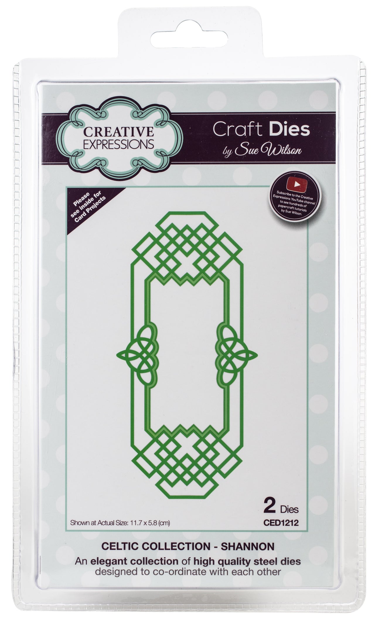 Creative Expressions Craft Dies By Sue Wilson - Celtic Collection-Shannon