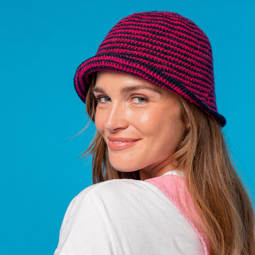 Happy Camper Bucket Hat - Free Crochet Pattern for Women in Paintbox Yarns Wool Blend DK by Paintbox Yarns