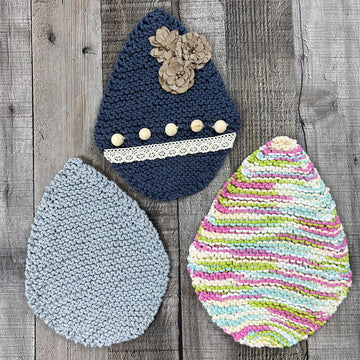 Eggtastic Dishcloth Canvas (Garter Version)