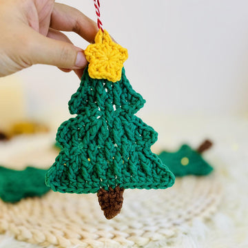 Christmas tree crochet, Christmas tree garland
