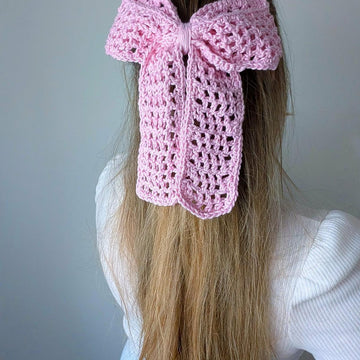 Crochet Soft Pink Bow Pattern