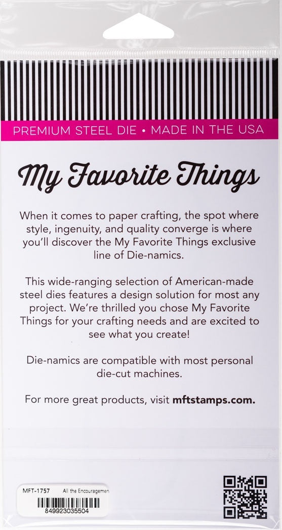 My Favorite Things Die-namics Die - All The Encouragement