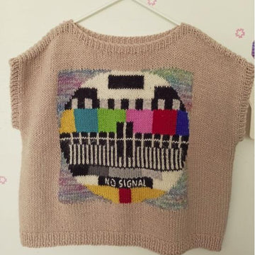 NO SINGAL Intarsia Sweater