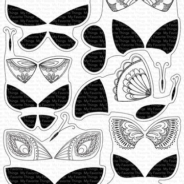 My Favorite Things Clear Stamps 6"X8" - Brilliant Butterflies