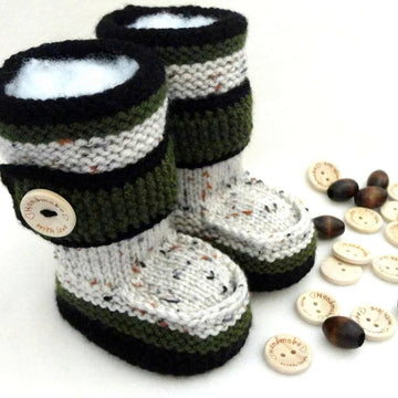 Knitting PATTERN Baby Boy Baby Booties Naveen