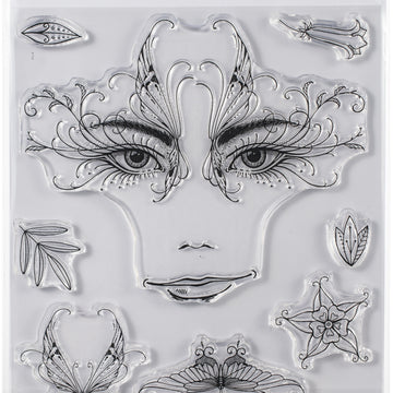 Creative Expressions Pink Ink Designs A5 Clear Stamp Set - Thalia