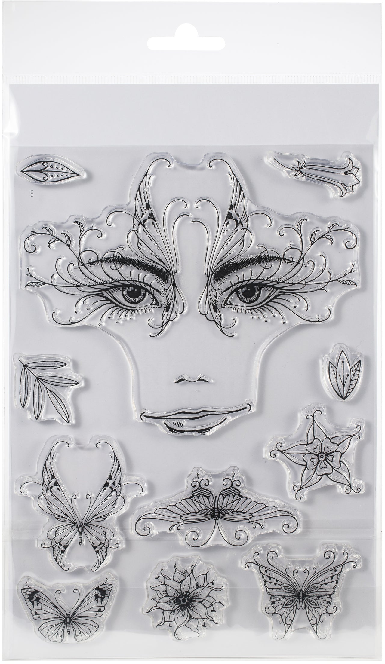 Creative Expressions Pink Ink Designs A5 Clear Stamp Set - Thalia