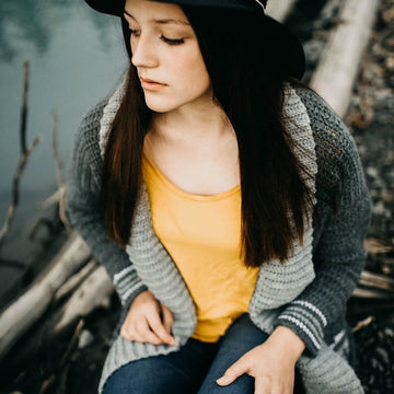 Bordeaux Bobble Cardigan