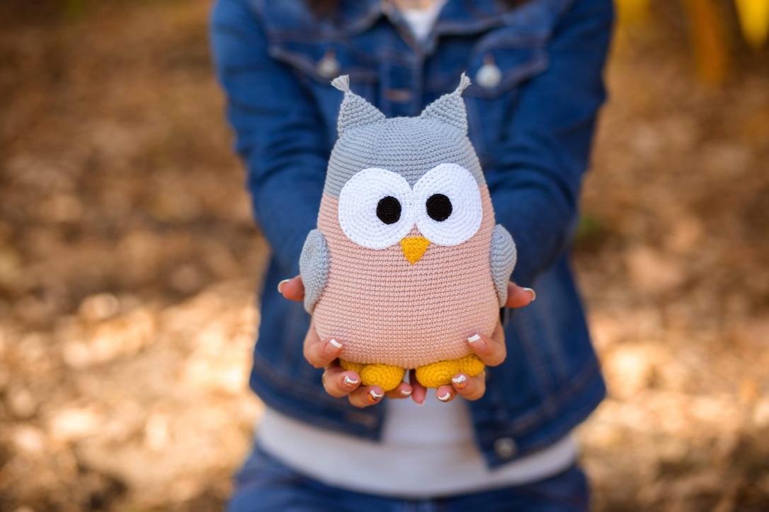 Crochet owl pattern Amigurumi toy pattern