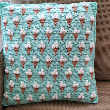Ice cream cone pillow