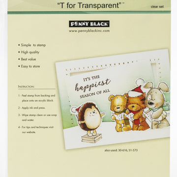 Penny Black Clear Stamps - Carefree Christmas 5"X6.5"