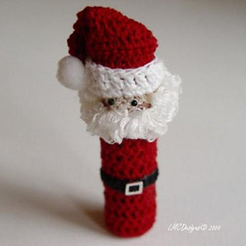 Mr. Claus Doll Lip Balm Holder crochet Pattern