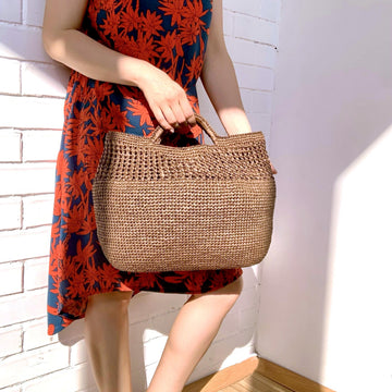 Crochet Raffia Tote Bag Pattern
