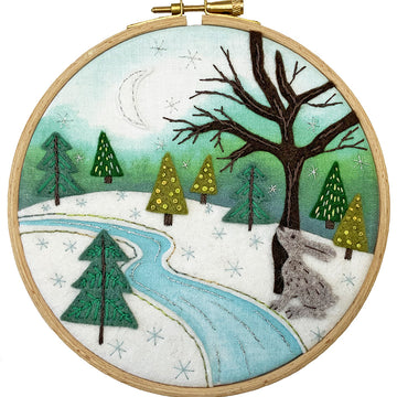 Bothy Threads Under The Moonlight Embroidery/Needle Felting Kit - 15cm