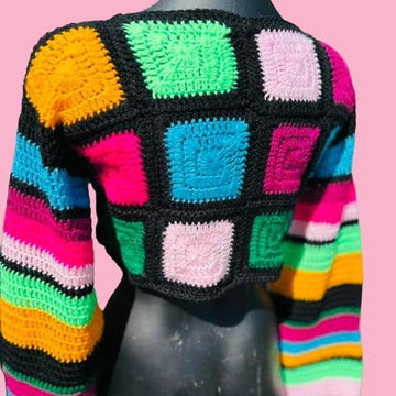 Cropped Crochet Jumper