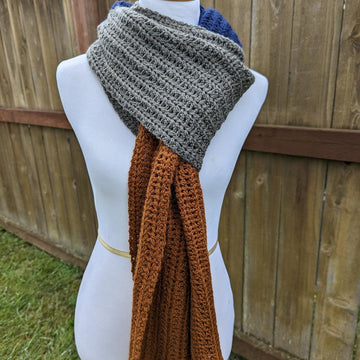 Wide Colorblock Scarf
