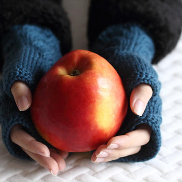 Leaf Lace Fingerless Mitts