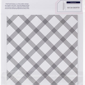 Pinkfresh Studio Cling Rubber Stamp Set 6"X6" - Diamond Tiles