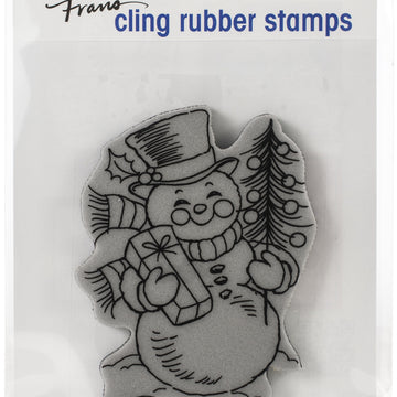 Stampendous Cling Stamp - Snowman Smile