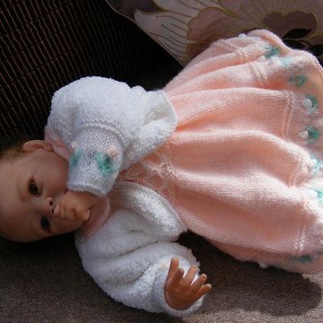 Peach Blossom Baby Dress set