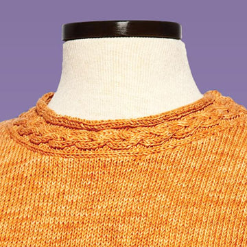 Cable Trim Pullover #175
