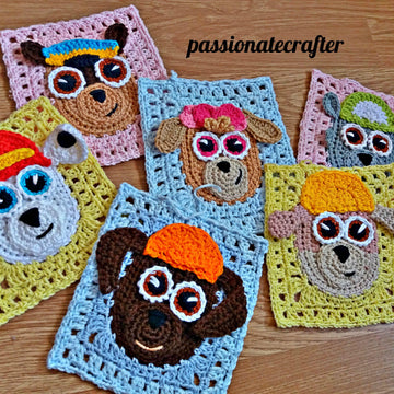 Paw patrol inspired granny square