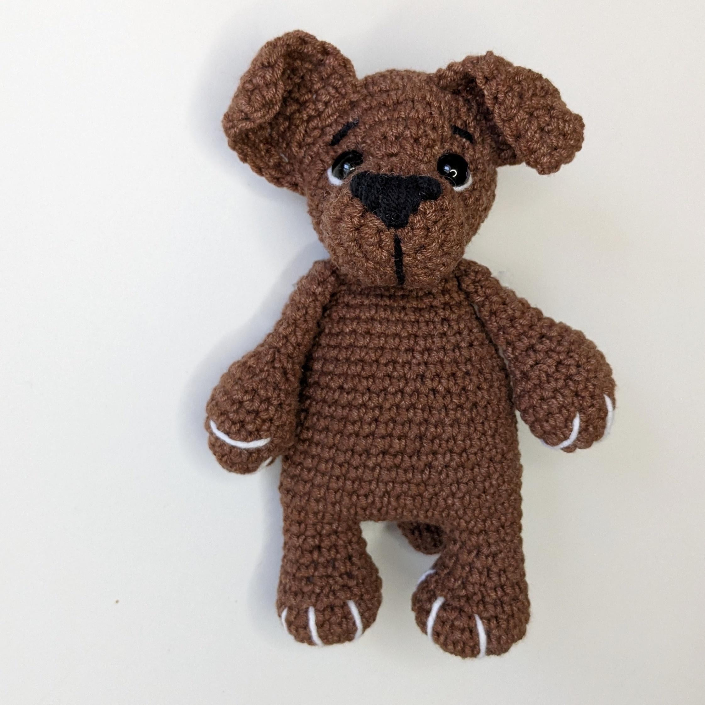 Crochet Dog Baby Snuggler Pattern, Amigurumi Puppy Easy Crochet Plushie