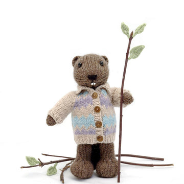 Beaver with Sweater Coat