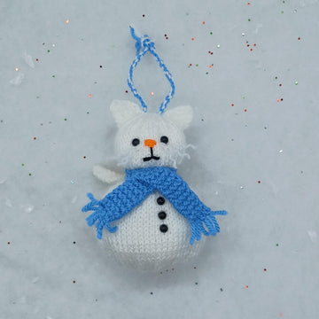 PDF Christmas KNITTING PATTERN Cat-mas Bauble Decoration Dk Hanging Decoration Cute Cat Moggy Ornaments Christmas Tree Santa Snowman Snowcat