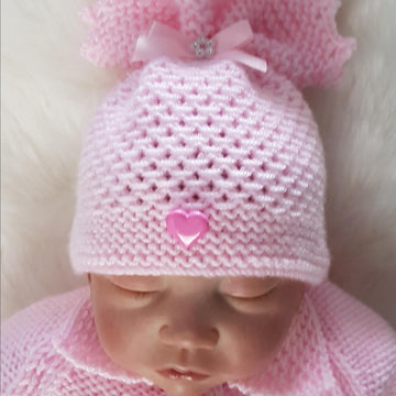 Elsie Baby Cardigan, Hat & Booties knitting pattern, 0-12mths