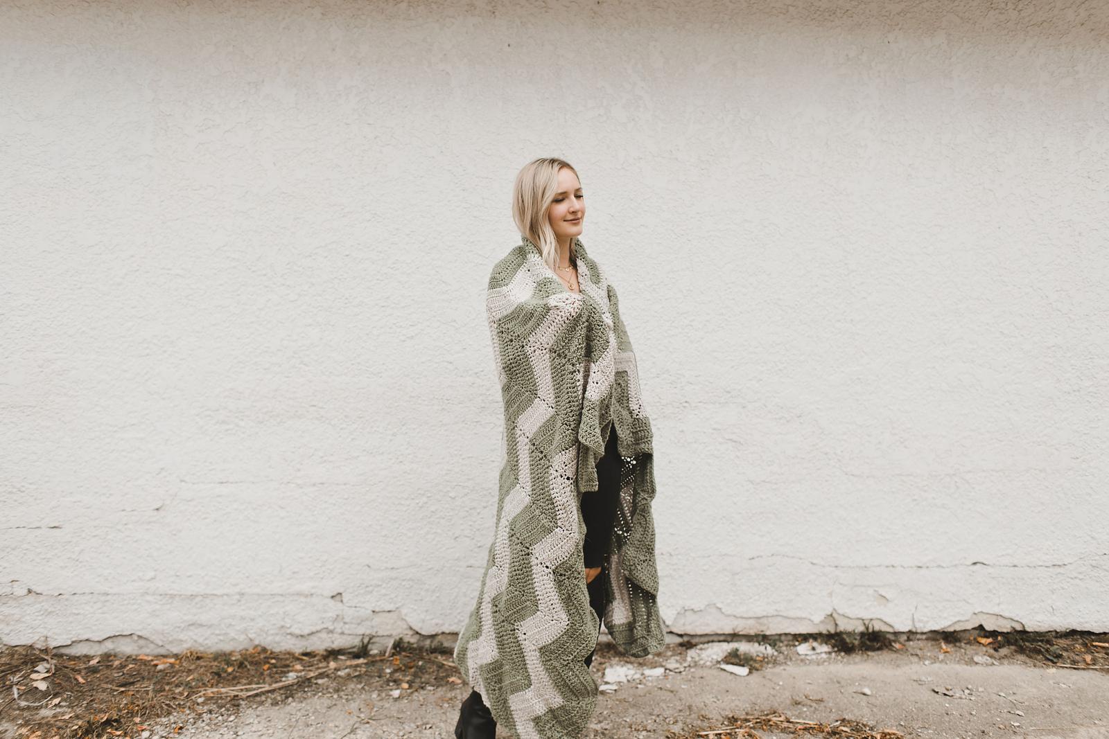 Zig Zag Chevron Afghan