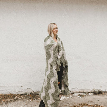 Zig Zag Chevron Afghan