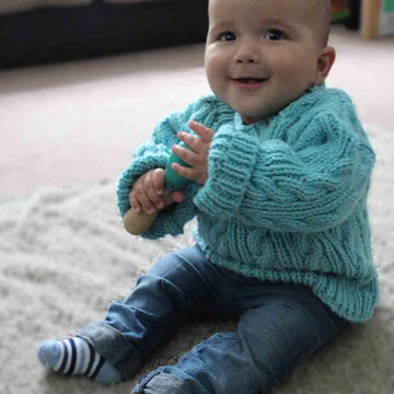 First Steps Aran Sweater