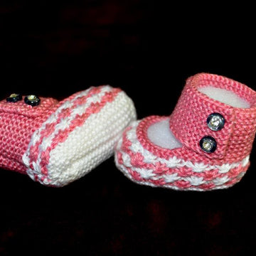 Daisy Stars Baby Booties