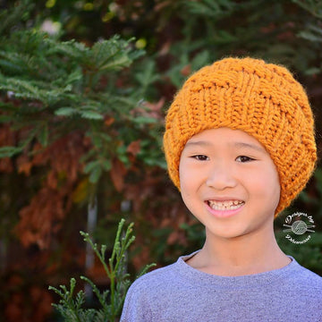 Basket Weave Slouch Beanie