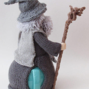 Old Grey Wizard Tea Cosy