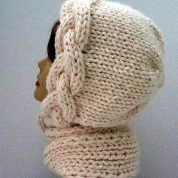 Snow Goddess Khione  Braid Hat