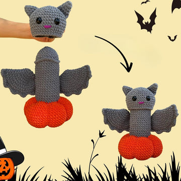 Halloweenie Bat Crochet Funny