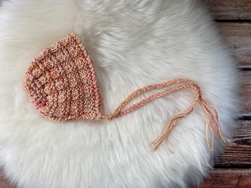 Textured Aran Newborn Bonnet
