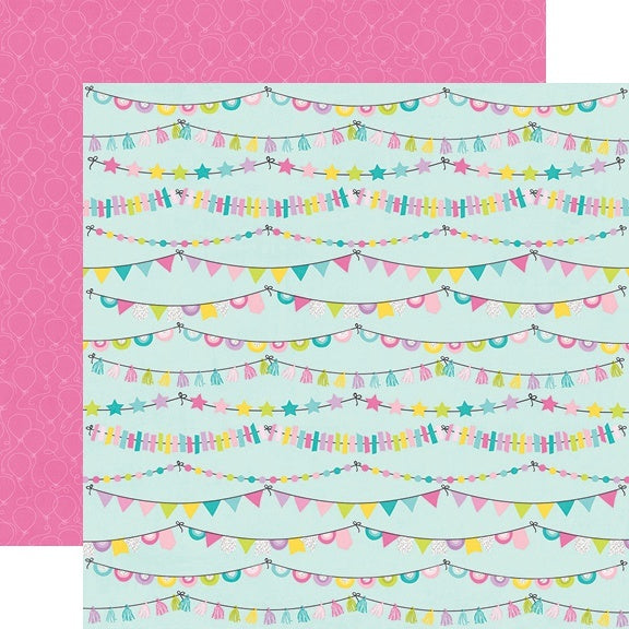 Simple Stories Magical Birthday Double-Sided Cardstock 12"X12" 25/Pkg - Party Time