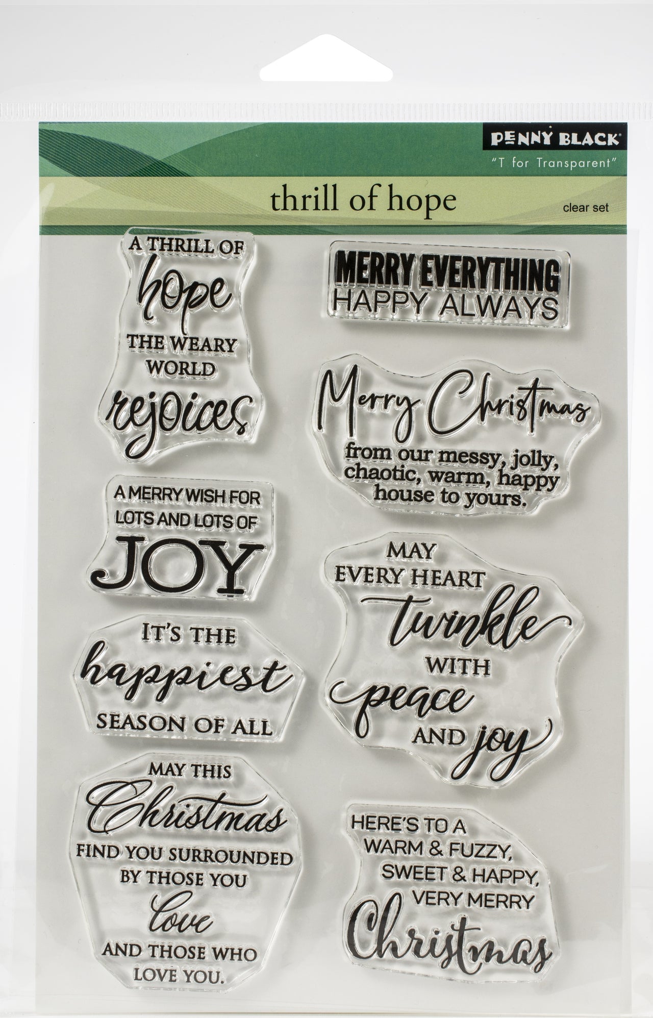 Penny Black Clear Stamps - Thrill Of Hope 5"X6.5"
